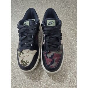 Nike Dunk Low Crazy Camo Green Size 4y Multi-Camo Black Sail DH0957-001 SE